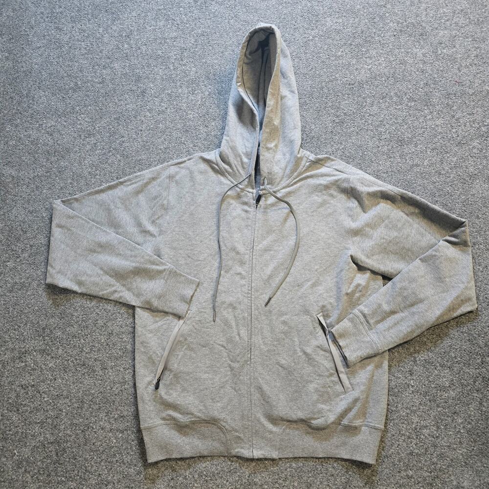 Mack Weldon Sweatshirt Mens Size Large Gray Hoodie Pockets Long Sleeve Full Zip